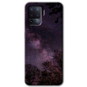 Oppo Reno 5 Lite Gece Galaksi Baskılı Uyumlu Silikon Kılıf