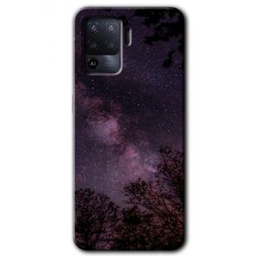 Oppo Reno 5 Lite Gece Galaksi Baskılı Uyumlu Silikon Kılıf