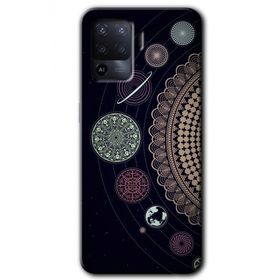 Oppo Reno 5 Lite Gezegen Döngüsü Baskılı Uyumlu Silikon Kılıf