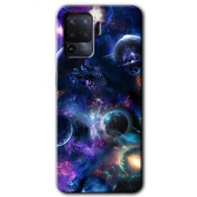 Oppo Reno 5 Lite Gezegen Karışımı Baskılı Uyumlu Silikon Kılıf