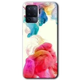 Oppo Reno 5 Lite Gökkuşağı Color Baskılı Uyumlu Silikon Kılıf