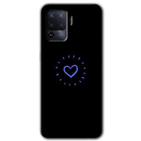 Oppo Reno 5 Lite Heart Strokes Baskılı Uyumlu Silikon Kılıf