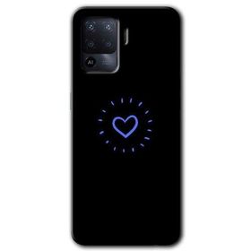 Oppo Reno 5 Lite Heart Strokes Baskılı Uyumlu Silikon Kılıf