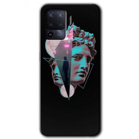 Oppo Reno 5 Lite Heykel Baskılı Uyumlu Silikon Kılıf