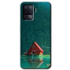 Oppo Reno 5 Lite House In Woods Baskılı Uyumlu Silikon Kılıf