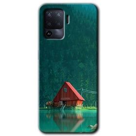 Oppo Reno 5 Lite House In Woods Baskılı Uyumlu Silikon Kılıf