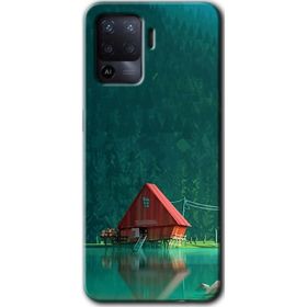 Oppo Reno 5 Lite House In Woods Baskılı Uyumlu Silikon Kılıf
