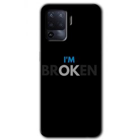 Oppo Reno 5 Lite Im Broken Baskılı Uyumlu Silikon Kılıf
