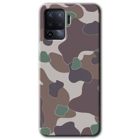Oppo Reno 5 Lite Kamuflaj 11 Baskılı Uyumlu Silikon Kılıf