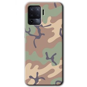 Oppo Reno 5 Lite Kamuflaj 29 Baskılı Uyumlu Silikon Kılıf
