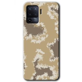 Oppo Reno 5 Lite Kamuflaj 33 Baskılı Uyumlu Silikon Kılıf