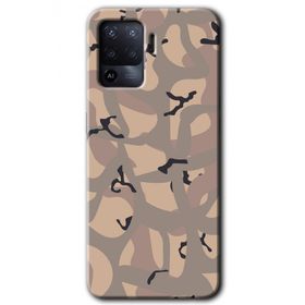 Oppo Reno 5 Lite Kamuflaj 6 Baskılı Uyumlu Silikon Kılıf
