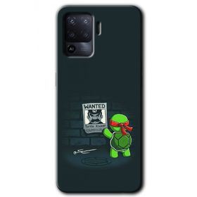 Oppo Reno 5 Lite Kaplumbağa Avcısı Baskılı Uyumlu Silikon Kılıf