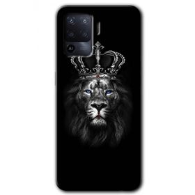 Oppo Reno 5 Lite King Lion Baskılı Uyumlu Silikon Kılıf