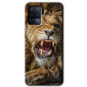 Oppo Reno 5 Lite King Lion Baskılı Uyumlu Silikon Kılıf