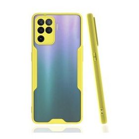 Oppo Reno 5 Lite Platin Silikon Sarı Kılıf