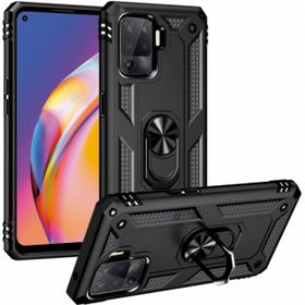 Oppo Reno 5 Lite Siyah Kılıf Zırhlı Standlı Mıknatıslı Tank Kapak