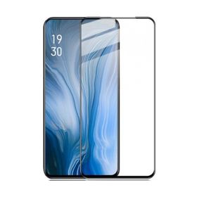 Oppo Reno 5D Siyah Ekran Koruyucu Tam Kapatan Kenarları Kırılmaya Dayanıklı Cam