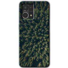 Oppo Reno 7 4G Çam Ağacı Ormanı Baskılı Uyumlu Silikon Kılıf