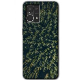 Oppo Reno 7 4G Çam Ağacı Ormanı Baskılı Uyumlu Silikon Kılıf