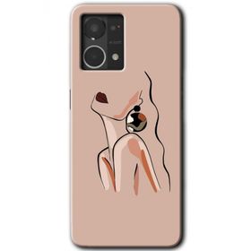 Oppo Reno 7 4G Çizim Silüet Baskılı Uyumlu Silikon Kılıf
