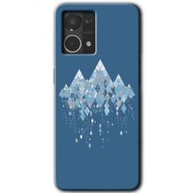 Oppo Reno 7 4G İceberg Baskılı Uyumlu Silikon Kılıf