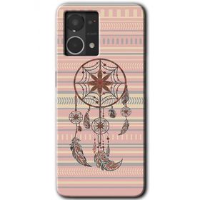 Oppo Reno 7 4G Mandala Retro Baskılı Uyumlu Silikon Kılıf