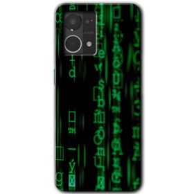 Oppo Reno 7 4G Matrix Baskılı Uyumlu Silikon Kılıf