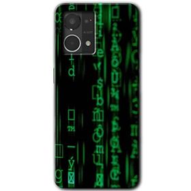 Oppo Reno 7 4G Matrix Baskılı Uyumlu Silikon Kılıf
