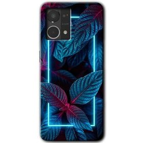 Oppo Reno 7 4G Mekanik Yaprak 4 Baskılı Uyumlu Silikon Kılıf