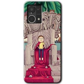Oppo Reno 7 4G Morty Baskılı Uyumlu Silikon Kılıf