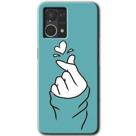 Oppo Reno 7 4G Mutluluk Baskılı Uyumlu Silikon Kılıf
