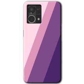 Oppo Reno 7 4G Oblique Baskılı Uyumlu Silikon Kılıf
