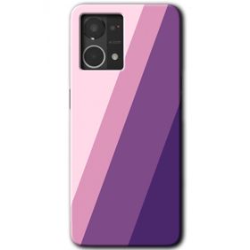 Oppo Reno 7 4G Oblique Baskılı Uyumlu Silikon Kılıf