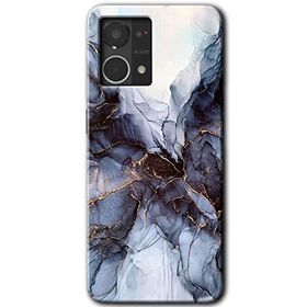 Oppo Reno 7 4G Otantik Mermer Baskılı Uyumlu Silikon Kılıf
