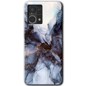 Oppo Reno 7 4G Otantik Mermer Baskılı Uyumlu Silikon Kılıf