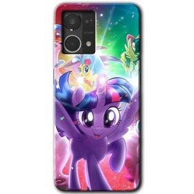 Oppo Reno 7 4G Pony Baskılı Uyumlu Silikon Kılıf
