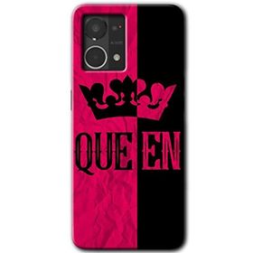 Oppo Reno 7 4G Queen Baskılı Uyumlu Silikon Kılıf