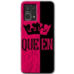 Oppo Reno 7 4G Queen Baskılı Uyumlu Silikon Kılıf
