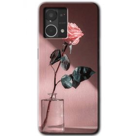 Oppo Reno 7 4G Retro Gül Baskılı Uyumlu Silikon Kılıf