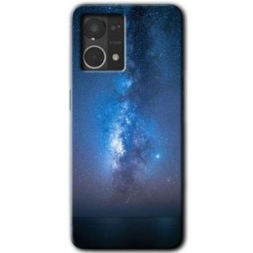 Oppo Reno 7 4G Samanyolu Baskılı Uyumlu Silikon Kılıf