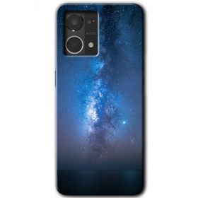 Oppo Reno 7 4G Samanyolu Baskılı Uyumlu Silikon Kılıf