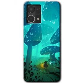 Oppo Reno 7 4G Silhoutte Dropss Baskılı Uyumlu Silikon Kılıf