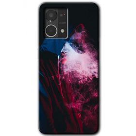 Oppo Reno 7 4G Smoke Man Baskılı Uyumlu Silikon Kılıf