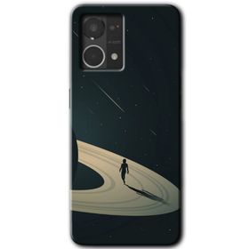 Oppo Reno 7 4G Space Planet Baskılı Uyumlu Silikon Kılıf