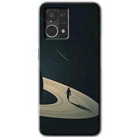 Oppo Reno 7 4G Space Planet Baskılı Uyumlu Silikon Kılıf