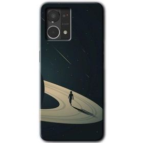 Oppo Reno 7 4G Space Planet Baskılı Uyumlu Silikon Kılıf