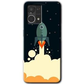 Oppo Reno 7 4G Space Smoke Baskılı Uyumlu Silikon Kılıf