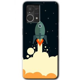 Oppo Reno 7 4G Space Smoke Baskılı Uyumlu Silikon Kılıf