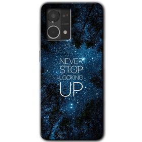 Oppo Reno 7 4G Stars Wallpaper Baskılı Uyumlu Silikon Kılıf